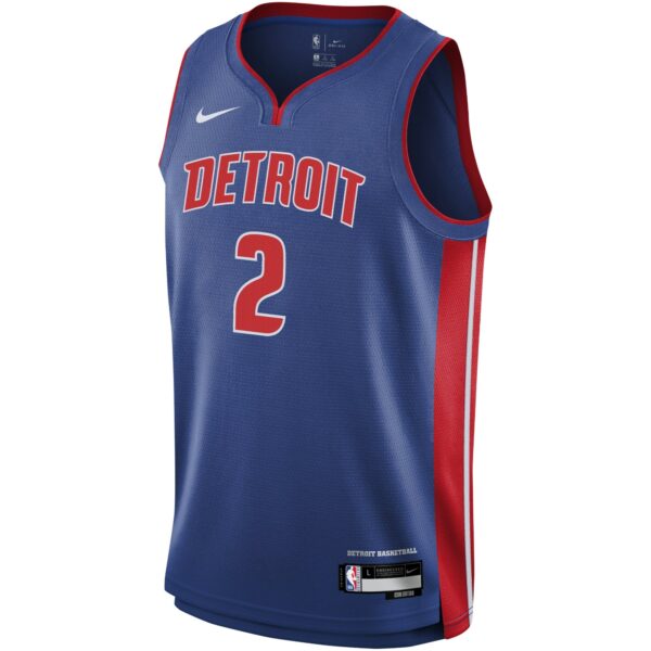 Cade Cunningham Detroit Pistons Nike Youth Swingman Jersey - Icon Edition - Blue - Image 3
