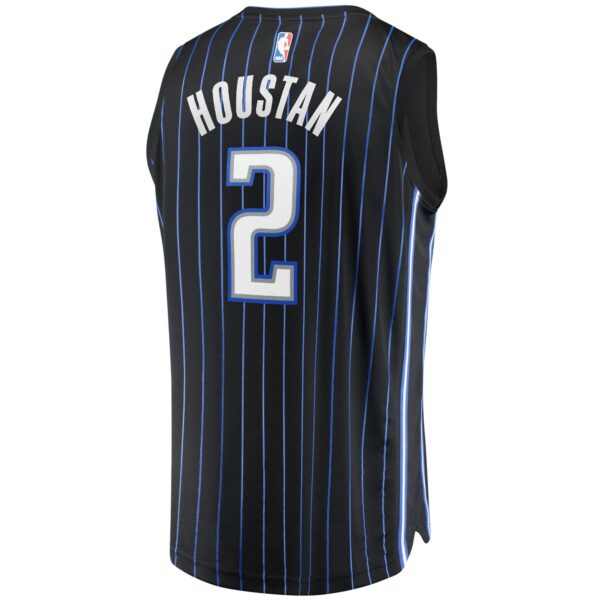 Caleb Houstan Orlando Magic Fanatics Fast Break Replica Jersey - Icon Edition - Black - Image 4
