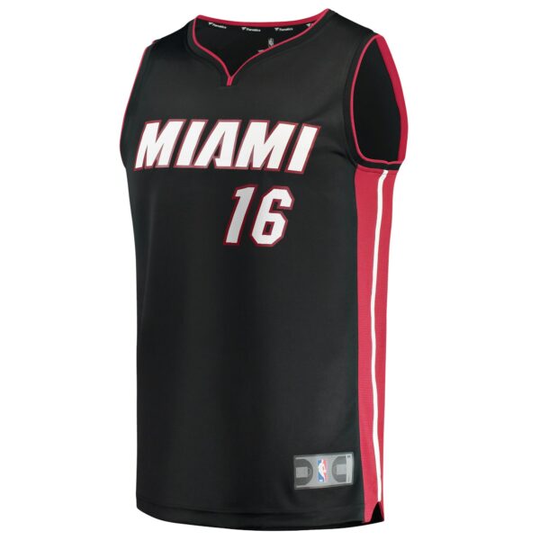 Caleb Martin Miami Heat Fanatics 2021/22 Fast Break Replica Jersey - Icon Edition - Black - Image 3