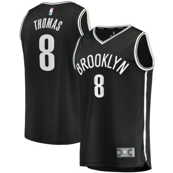 Cam Thomas Brooklyn Nets Fanatics 2021 NBA Draft First Round Pick Fast Break Replica Jersey Black - Icon Edition