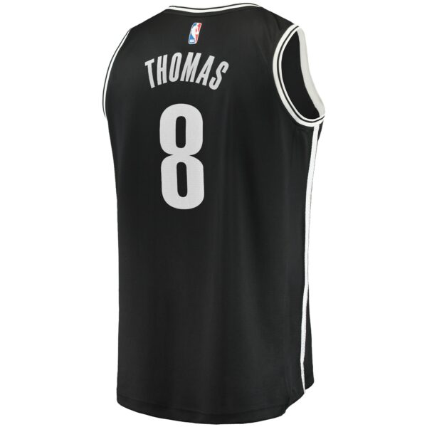 Cam Thomas Brooklyn Nets Fanatics 2021 NBA Draft First Round Pick Fast Break Replica Jersey Black - Icon Edition - Image 4