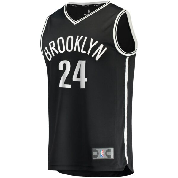Cam Thomas Brooklyn Nets Fanatics Fast Break Replica Jersey - Icon Edition - Black - Image 3