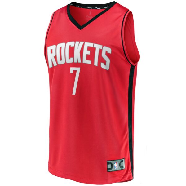 Cam Whitmore Houston Rockets Fanatics Youth Fast Break Replica Player Jersey - Icon Edition - Red - Image 3