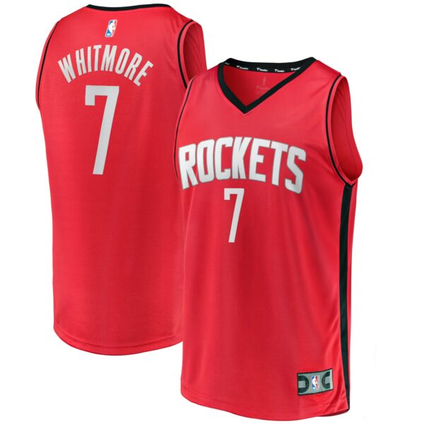 Cam Whitmore Houston Rockets Fanatics Youth Fast Break Replica Player Jersey - Icon Edition - Red - Image 2
