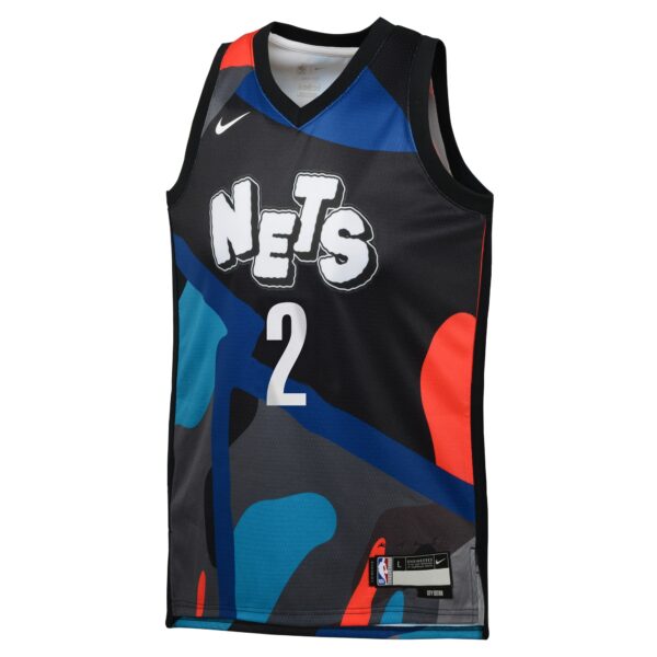 Cameron Johnson Brooklyn Nets Nike Youth  Swingman Replica Jersey - City Edition - Black - Image 3