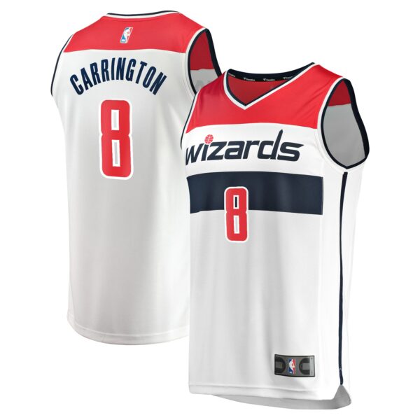 Carlton Carrington Washington Wizards Fanatics Fast Break Replica Player Jersey - Association Edition - White - Image 2