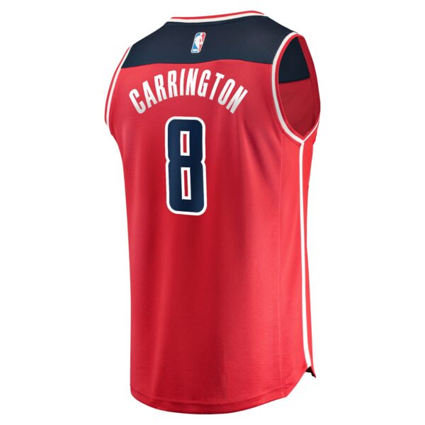Carlton Carrington Washington Wizards Fanatics Fast Break Replica Player Jersey - Icon Edition - Red - Image 4