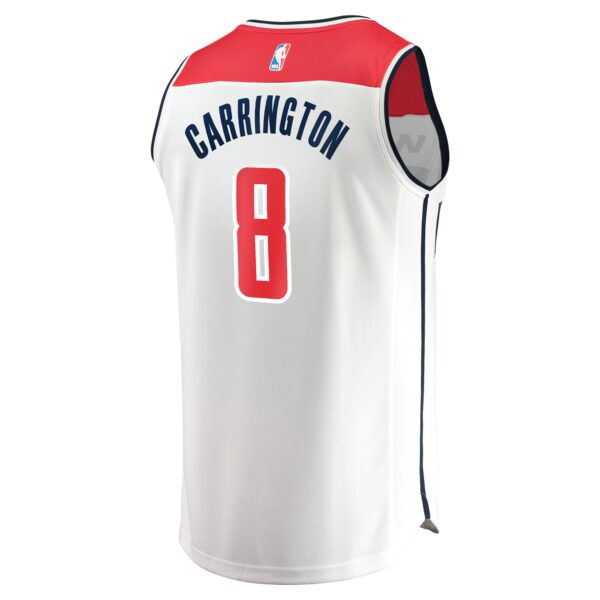 Carlton Carrington Washington Wizards Fanatics Youth Fast Break Replica Player Jersey - Association Edition - White - Image 4