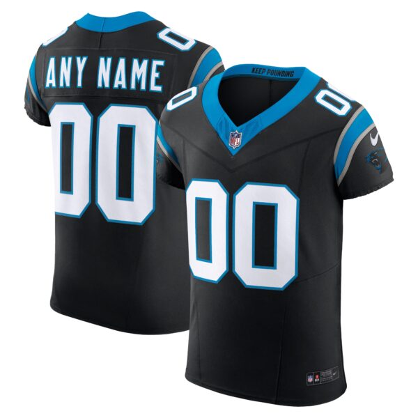 Carolina Panthers Nike Vapor F.U.S.E. Elite Custom Jersey - Black