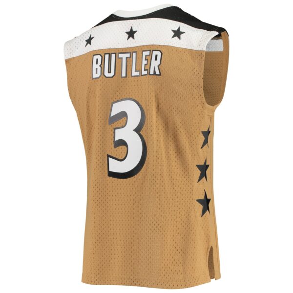 Caron Butler Washington Wizards Mitchell & Ness 2001/02 Hardwood Classics Swingman Jersey - Gold - Image 4