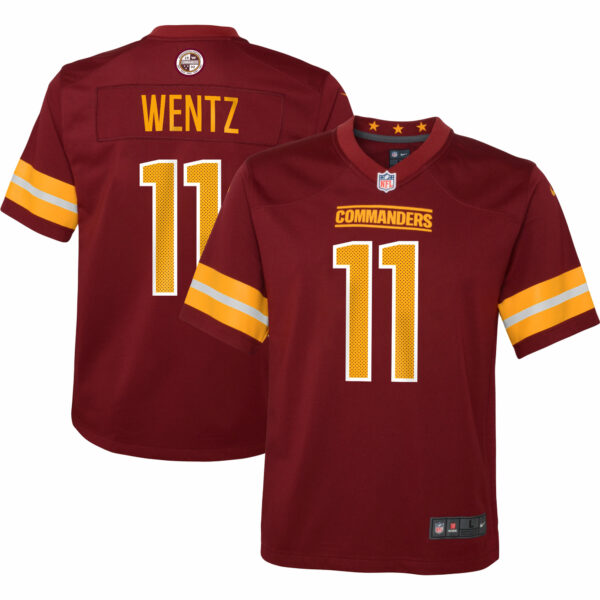 Carson Wentz Washington Commanders Nike Youth Game Jersey - Burgundy