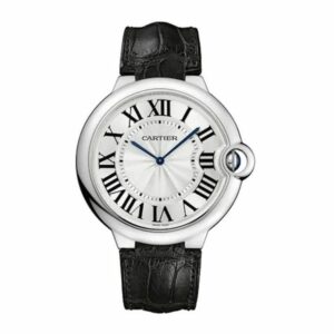Cartier Ballon Bleu De Cartier 18K Weissgold Handaufzug Herrenuhr Ref. W6920055 Watch