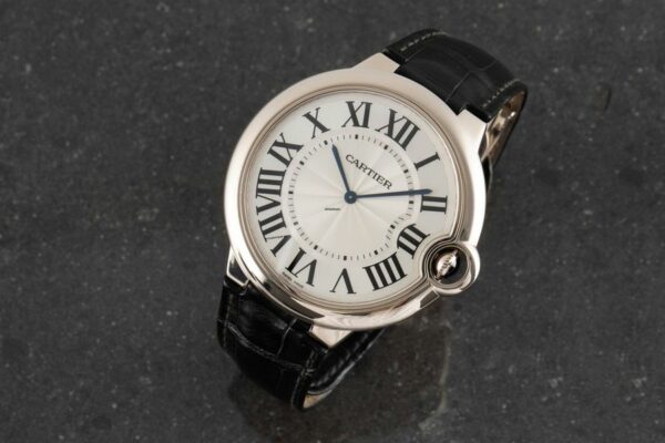 Cartier Ballon Bleu De Cartier 18K Weissgold Handaufzug Herrenuhr Ref. W6920055 Watch - Image 3