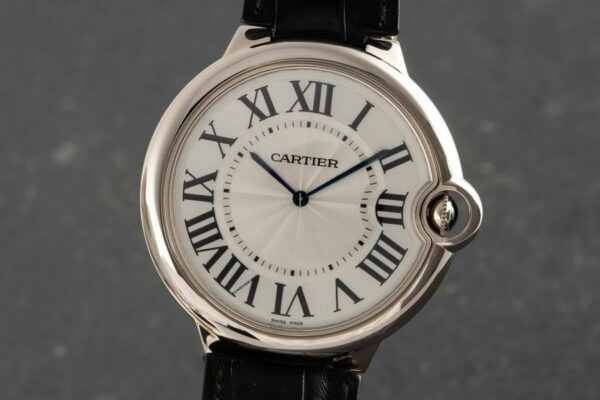 Cartier Ballon Bleu De Cartier 18K Weissgold Handaufzug Herrenuhr Ref. W6920055 Watch - Image 2