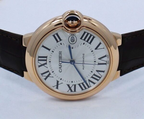 Cartier Ballon Bleu De Cartier Mens Leather Strap Watch - Image 2