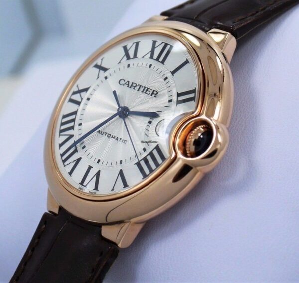 Cartier Ballon Bleu De Cartier Mens Leather Strap Watch - Image 4