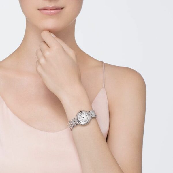 Cartier Ballon Bleu De Cartier Watch 28mm, Quartz Movement, Steel W69010Z4 - Image 6