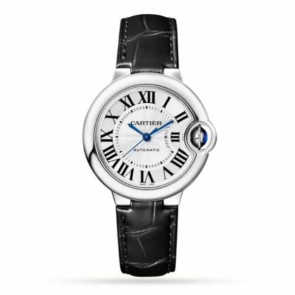 Cartier Ballon Bleu de Cartier watch, 33 mm, mechanical movement with automatic winding. Steel case WSBB0030