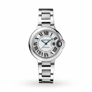Cartier Ballon Bleu de Cartier watch, 33 mm, mechanical movement with automatic winding. Steel case, WSBB0044