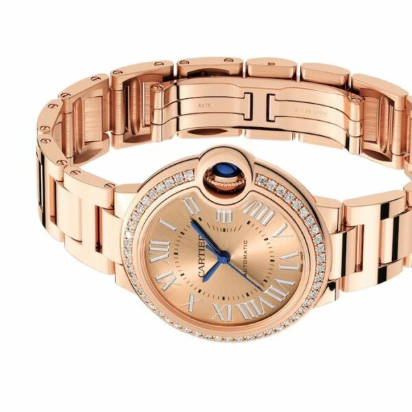 Cartier Ballon Bleu de Cartier Watch 33mm, Automatic Movement, 18k Rose Gold, Diamonds WJBB0077 - Image 5