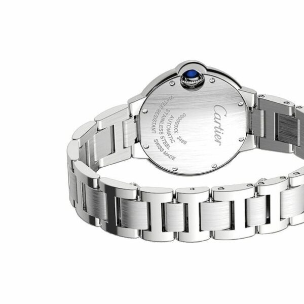 Cartier Ballon Bleu de Cartier Watch 33mm, Mechanical Movement with Automatic Winding, Steel WSBB0046 - Image 3