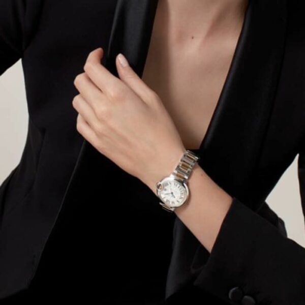 Cartier Ballon Bleu De Cartier Watch, 33mm, Mechanical Movement With Automatic Winding, Yellow Gold, Steel W2BB0029 - Image 3