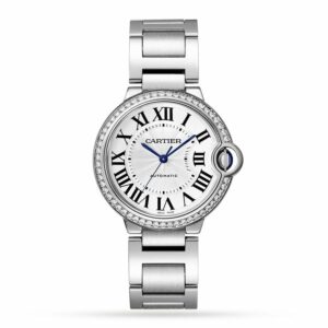 Cartier Ballon Bleu de Cartier watch, 36 mm, mechanical movement with automatic winding. Steel case, W4BB0024