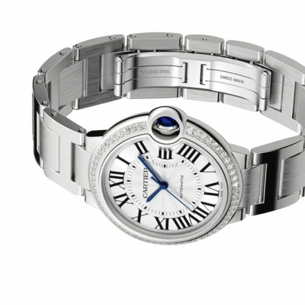 Cartier Ballon Bleu de Cartier watch, 36 mm, mechanical movement with automatic winding. Steel case, W4BB0024 - Image 4