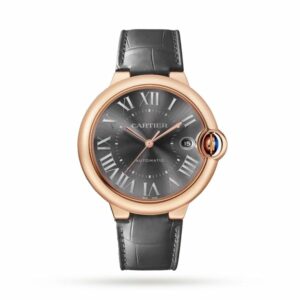 Cartier Ballon Bleu de Cartier Watch 40mm, Automatic Movement, 18k Rose Gold, Leather WGBB0050