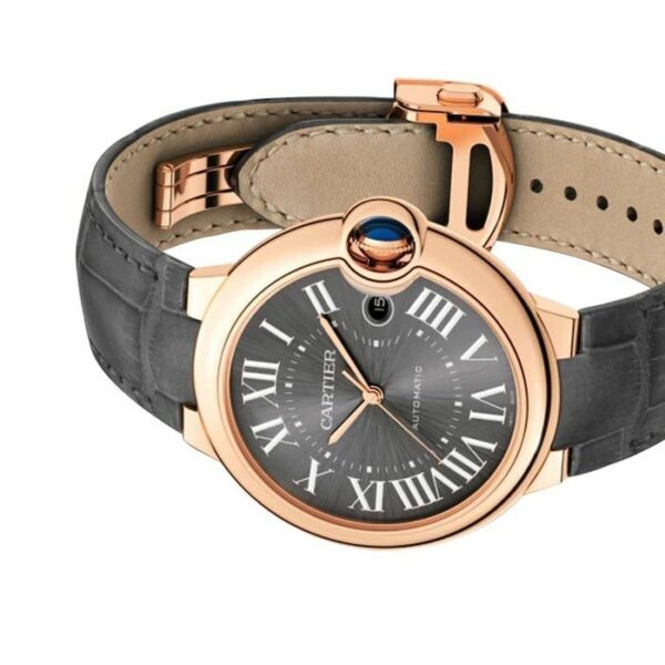 Cartier Ballon Bleu de Cartier Watch 40mm, Automatic Movement, 18k Rose Gold, Leather WGBB0050 - Image 5
