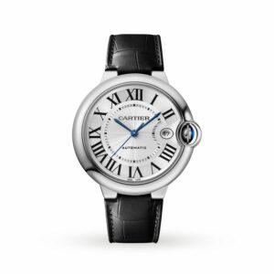 Cartier Ballon Bleu De Cartier Watch, 40mm, Automatic Movement, Steel, Leather WSBB0039