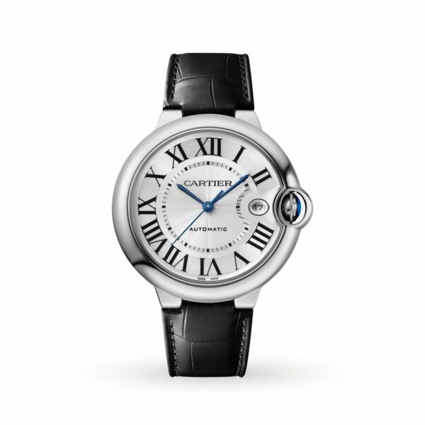 Cartier Ballon Bleu De Cartier Watch, 40mm, Automatic Movement, Steel, Leather WSBB0039