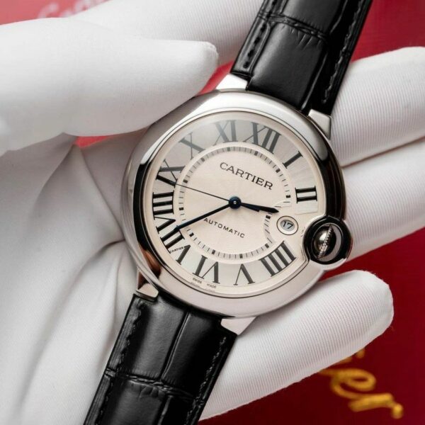 Cartier Ballon Bleu De Cartier Watch, 40mm, Automatic Movement, Steel, Leather WSBB0039 - Image 2
