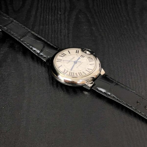Cartier Ballon Bleu de Cartier watch, 42 mm, steel, leather WSBB0026 - Image 3