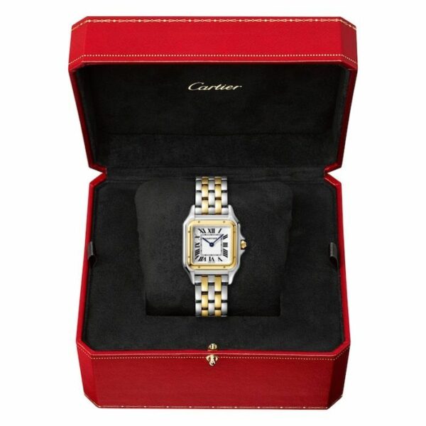 Cartier Panthre De Cartier Watch Medium Model, Quartz Movement, Yellow Gold, Steel W2PN0007 - Image 3