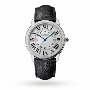 Cartier Ronde Solo De Cartier Watch 42mm, Automatic Movement, Steel, Leather WSRN0022