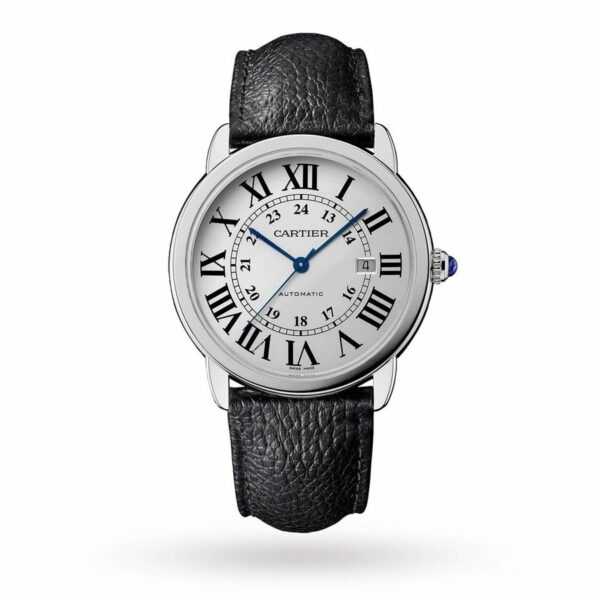 Cartier Ronde Solo De Cartier Watch 42mm, Automatic Movement, Steel, Leather WSRN0022
