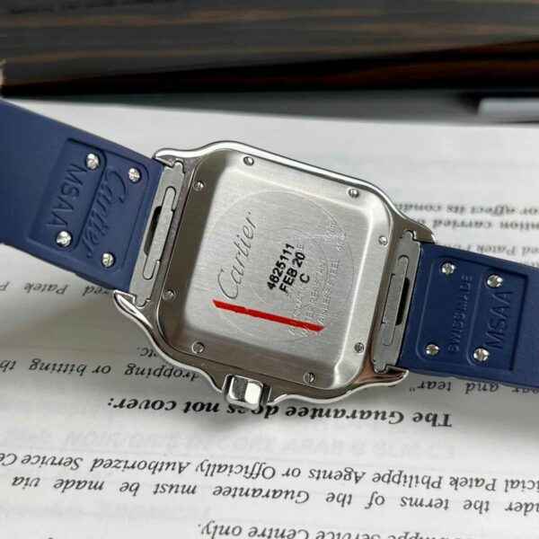 Cartier Santos De Cartier Large model, Automatic Movement, Steel, PVD, Interchangeable Metal And Rubber Straps WSSA0047 Watch - Image 8