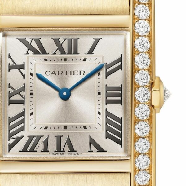 Cartier Tank Franaise Watch Medium Model, Quartz Movement, Yellow Gold, Diamonds WJTA0040 - Image 2