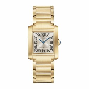 Cartier Tank Franaise Watch Medium Model, Quartz Movement, Yellow Gold WGTA0113
