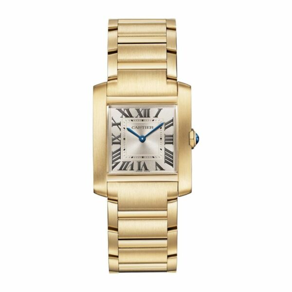 Cartier Tank Franaise Watch Medium Model, Quartz Movement, Yellow Gold WGTA0113
