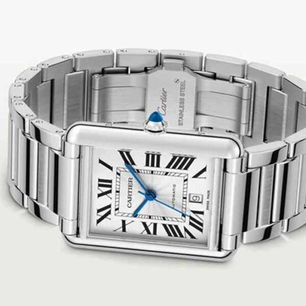 Cartier Tank Must, Extra-large model, automatic movement, steel 41mm x 31mm WSTA0053 Watch - Image 5