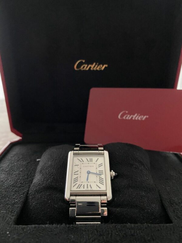 Cartier Tank Must, Large model, quartz movement, steel 33.7mm x 25.5mm WSTA0052 Watch - Image 7