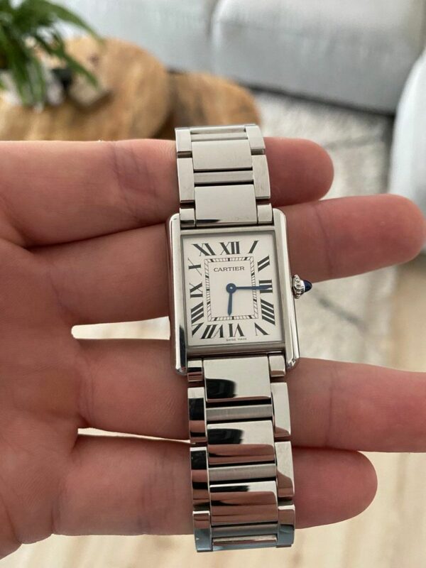 Cartier Tank Must, Large model, quartz movement, steel 33.7mm x 25.5mm WSTA0052 Watch - Image 5