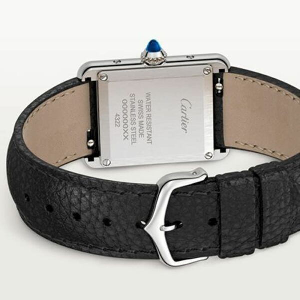 Cartier Tank Must, Small model, quartz movement, steel, leather WSTA0042 Watch - Image 3