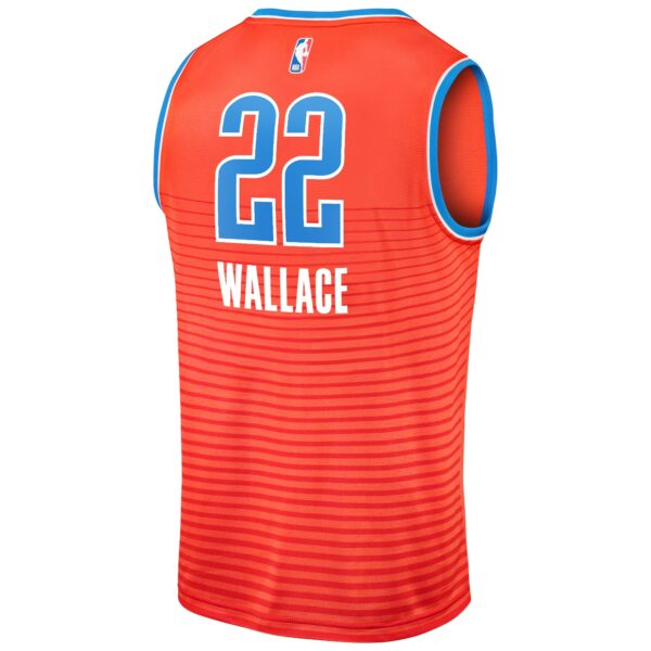 Cason Wallace Oklahoma City Thunder Fanatics Fast Break Replica Player Jersey - Statement Edition - Orange - Image 4