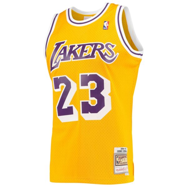 Cedric Ceballos Los Angeles Lakers Mitchell & Ness 1994/95 Hardwood Classics Swingman Jersey - Gold - Image 3