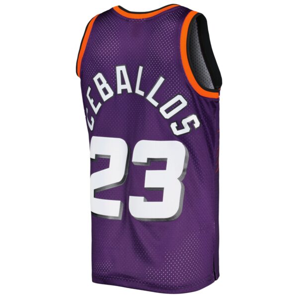 Cedric Ceballos Phoenix Suns Mitchell & Ness 1992/93 Hardwood Classics Swingman Jersey - Purple - Image 4