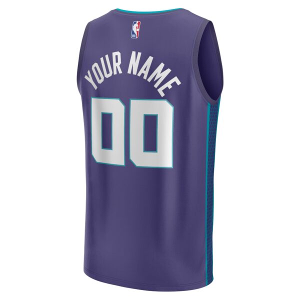 Charlotte Hornets Fanatics Fast Break Custom Jersey - Purple - Statement Edition - Image 4