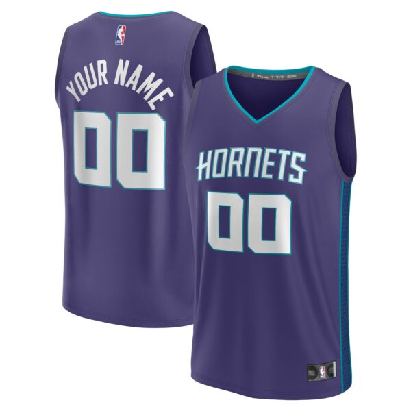 Charlotte Hornets Fanatics Fast Break Custom Jersey - Purple - Statement Edition - Image 2